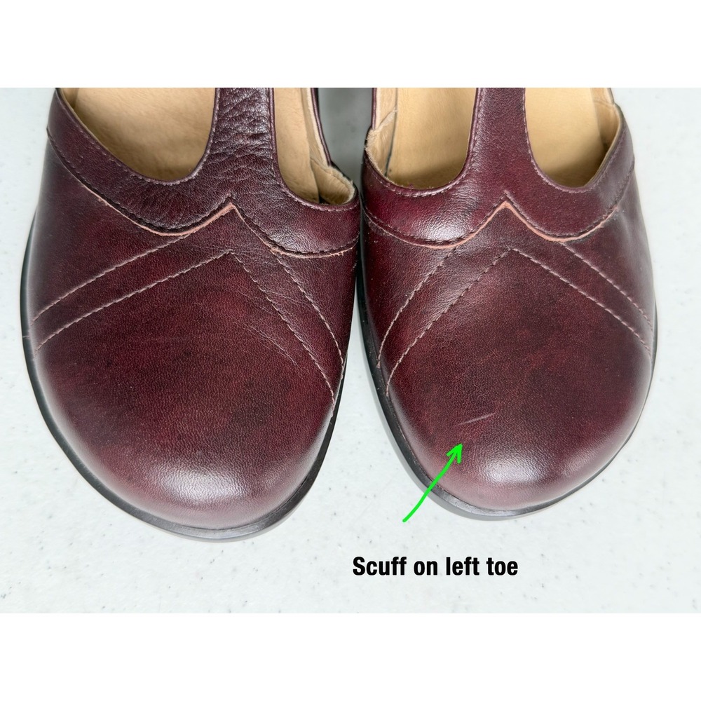 Aravon New Balance Women's 7B Maura Mary Jane Pump Red Brown Leather Shoes - Picture 10 of 10